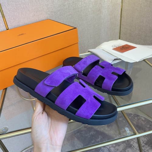 Replica Hermes Slippers For Women #1217173 $76.00 USD for Wholesale