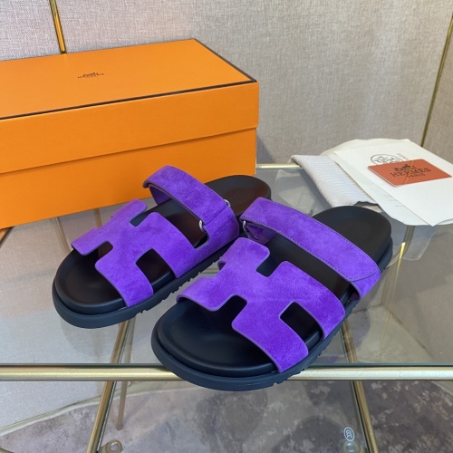 Replica Hermes Slippers For Women #1217173 $76.00 USD for Wholesale