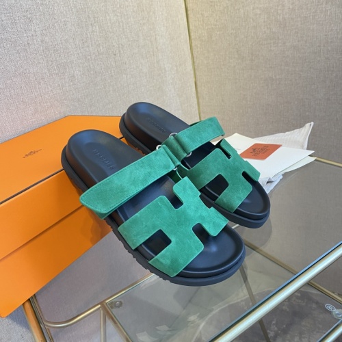 Replica Hermes Slippers For Women #1217175 $76.00 USD for Wholesale