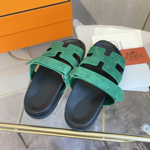 Replica Hermes Slippers For Men #1217176 $76.00 USD for Wholesale