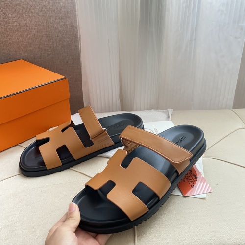 Replica Hermes Slippers For Women #1217179 $76.00 USD for Wholesale