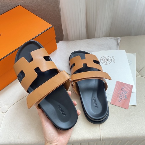 Replica Hermes Slippers For Men #1217180 $76.00 USD for Wholesale