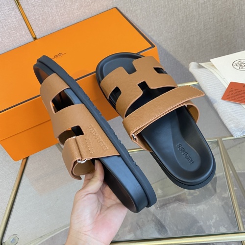 Replica Hermes Slippers For Women #1217181 $76.00 USD for Wholesale