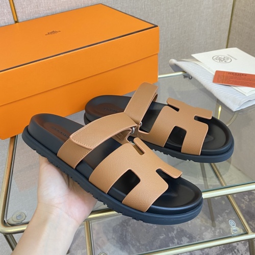 Replica Hermes Slippers For Women #1217181 $76.00 USD for Wholesale