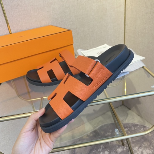 Replica Hermes Slippers For Women #1217186 $76.00 USD for Wholesale