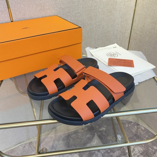 Replica Hermes Slippers For Men #1217190 $76.00 USD for Wholesale