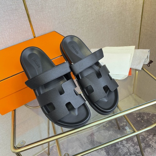 Replica Hermes Slippers For Men #1217197 $76.00 USD for Wholesale