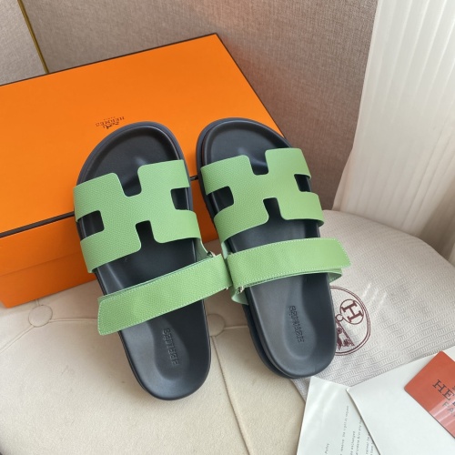 Replica Hermes Slippers For Men #1217213 $76.00 USD for Wholesale