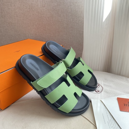 Replica Hermes Slippers For Men #1217213 $76.00 USD for Wholesale