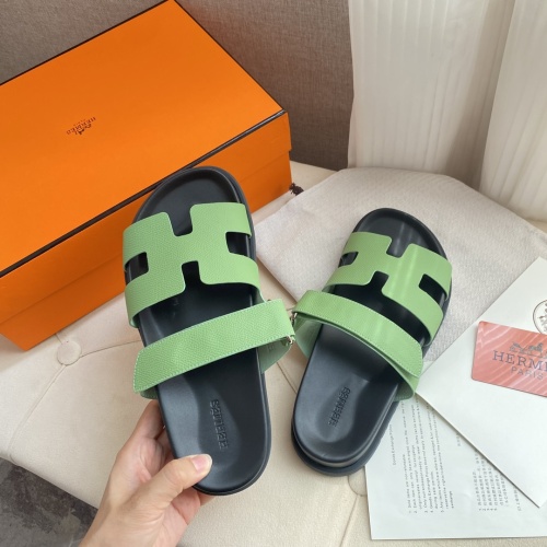 Replica Hermes Slippers For Men #1217213 $76.00 USD for Wholesale