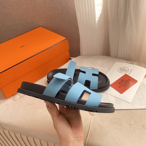 Replica Hermes Slippers For Men #1217215 $76.00 USD for Wholesale