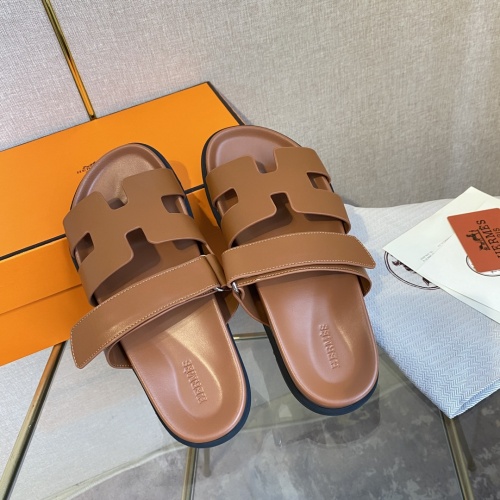 Replica Hermes Slippers For Women #1217224 $82.00 USD for Wholesale