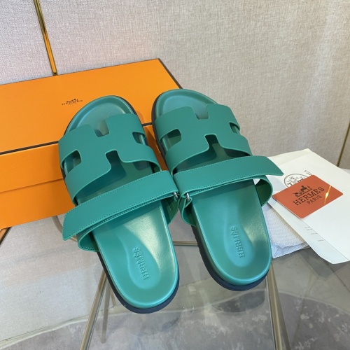 Replica Hermes Slippers For Men #1217226 $82.00 USD for Wholesale