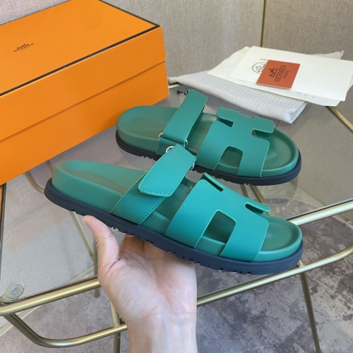 Replica Hermes Slippers For Men #1217226 $82.00 USD for Wholesale