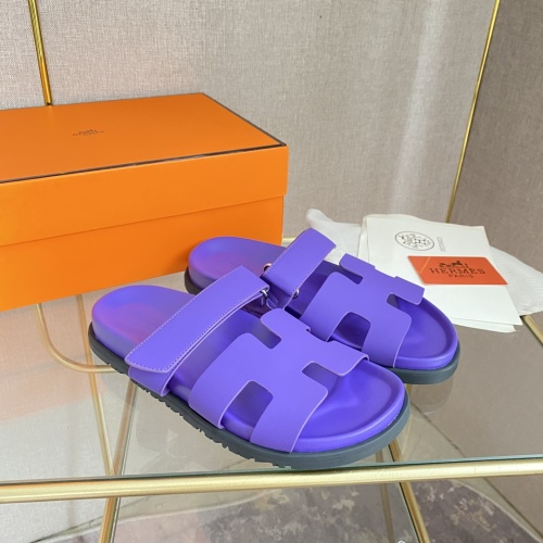 Replica Hermes Slippers For Women #1217229 $82.00 USD for Wholesale