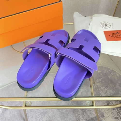 Replica Hermes Slippers For Women #1217229 $82.00 USD for Wholesale