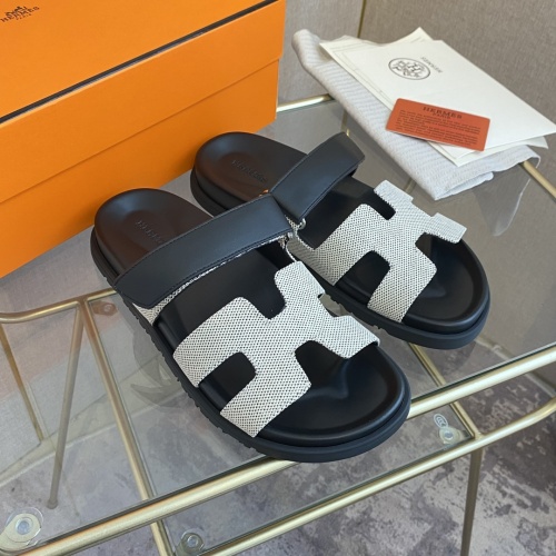 Replica Hermes Slippers For Men #1217232 $82.00 USD for Wholesale