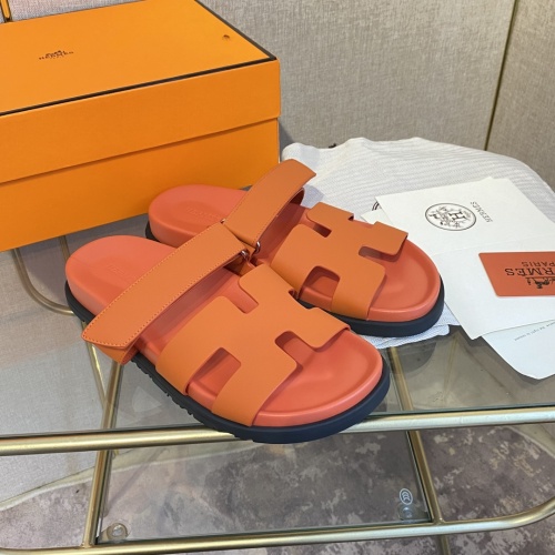 Replica Hermes Slippers For Men #1217240 $82.00 USD for Wholesale