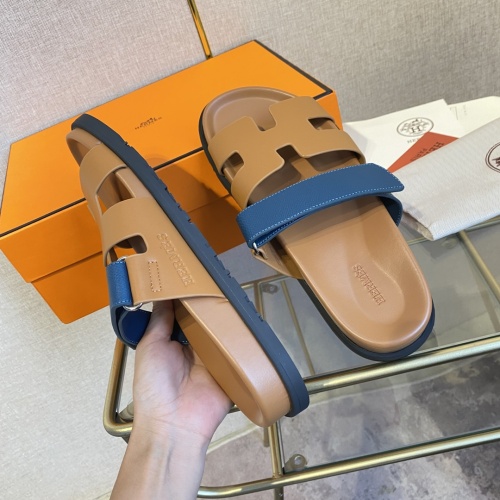 Replica Hermes Slippers For Men #1217241 $82.00 USD for Wholesale