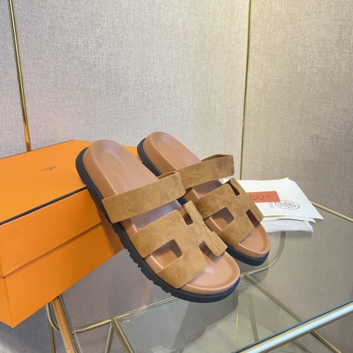 Replica Hermes Slippers For Women #1217243 $82.00 USD for Wholesale