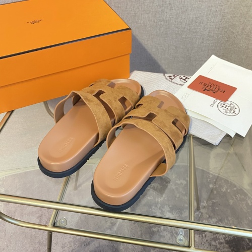 Replica Hermes Slippers For Women #1217243 $82.00 USD for Wholesale