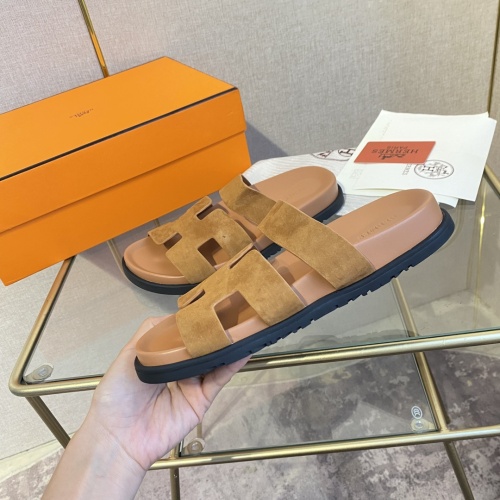 Replica Hermes Slippers For Women #1217243 $82.00 USD for Wholesale