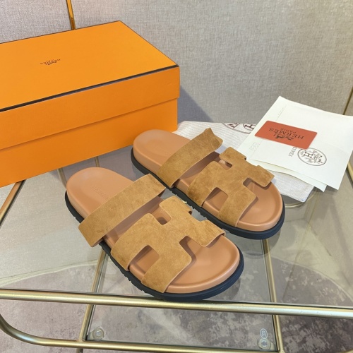 Replica Hermes Slippers For Women #1217243 $82.00 USD for Wholesale