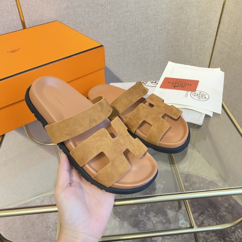 Replica Hermes Slippers For Women #1217243 $82.00 USD for Wholesale