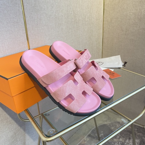 Replica Hermes Slippers For Women #1217245 $82.00 USD for Wholesale