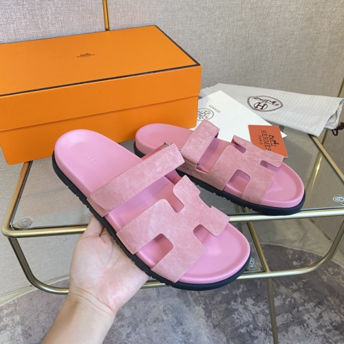 Replica Hermes Slippers For Women #1217245 $82.00 USD for Wholesale