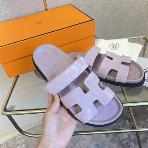 Replica Hermes Slippers For Women #1217246 $82.00 USD for Wholesale