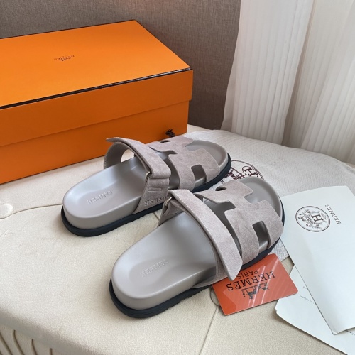 Replica Hermes Slippers For Men #1217250 $82.00 USD for Wholesale