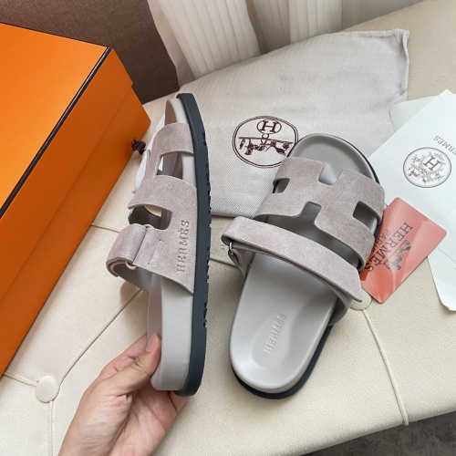 Replica Hermes Slippers For Men #1217250 $82.00 USD for Wholesale