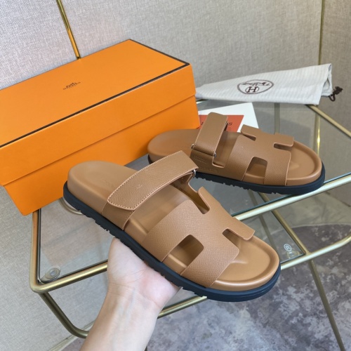 Replica Hermes Slippers For Women #1217257 $82.00 USD for Wholesale