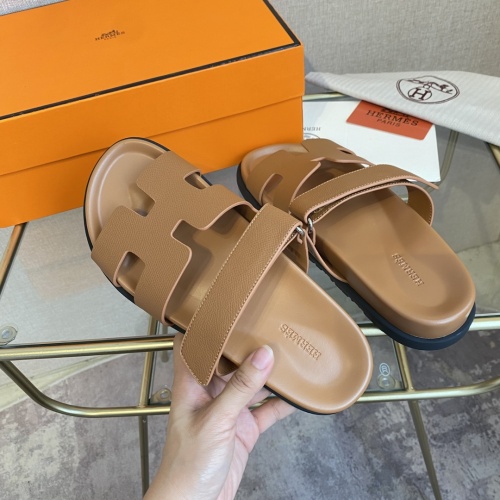 Replica Hermes Slippers For Women #1217257 $82.00 USD for Wholesale