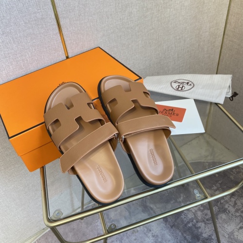 Replica Hermes Slippers For Women #1217257 $82.00 USD for Wholesale