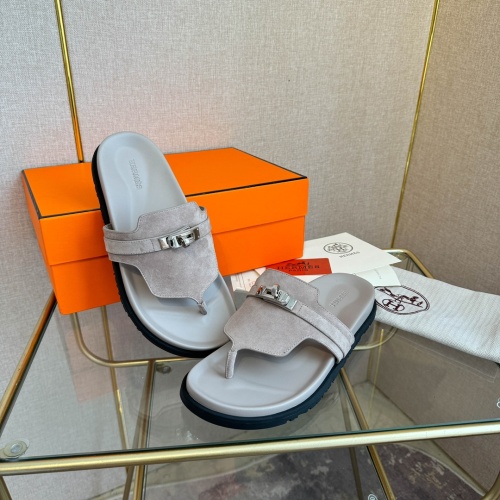 Replica Hermes Slippers For Women #1217259 $82.00 USD for Wholesale