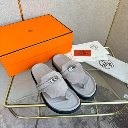 Replica Hermes Slippers For Women #1217259 $82.00 USD for Wholesale