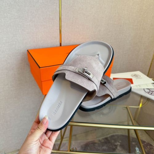 Replica Hermes Slippers For Women #1217259 $82.00 USD for Wholesale