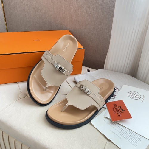 Replica Hermes Slippers For Women #1217263 $82.00 USD for Wholesale