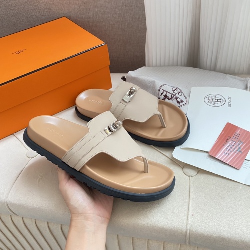 Replica Hermes Slippers For Women #1217263 $82.00 USD for Wholesale