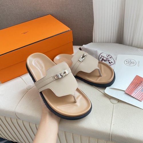 Replica Hermes Slippers For Women #1217263 $82.00 USD for Wholesale