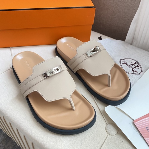 Replica Hermes Slippers For Women #1217263 $82.00 USD for Wholesale