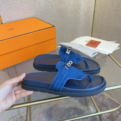 Replica Hermes Slippers For Women #1217265 $82.00 USD for Wholesale