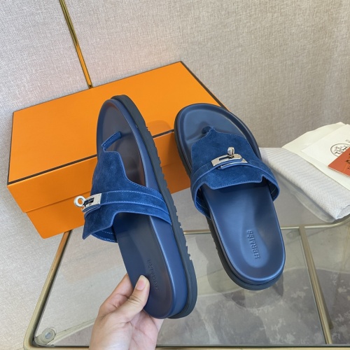 Replica Hermes Slippers For Women #1217265 $82.00 USD for Wholesale