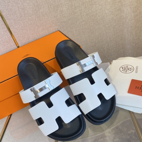 Replica Hermes Slippers For Men #1217275 $76.00 USD for Wholesale