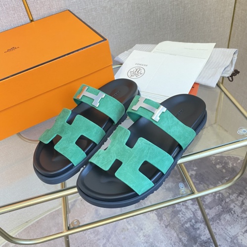 Hermes Slippers For Men #1217277 $76.00 USD, Wholesale Replica Hermes Slippers