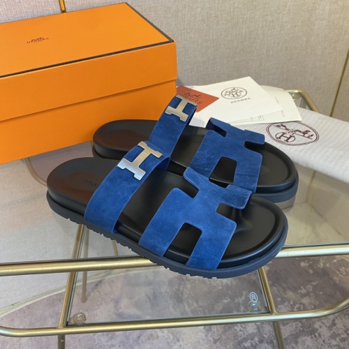 Replica Hermes Slippers For Men #1217279 $76.00 USD for Wholesale