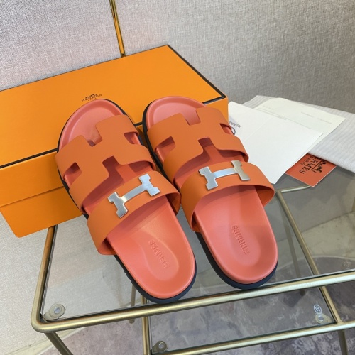 Replica Hermes Slippers For Men #1217283 $82.00 USD for Wholesale