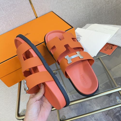 Replica Hermes Slippers For Men #1217283 $82.00 USD for Wholesale